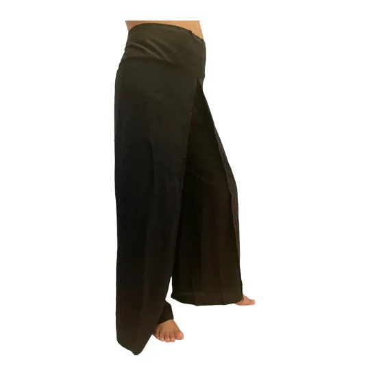 Open Leg Solid Color Boho Pants, Hippie Harem Pants, Beach Rayon Pants, Summer Slit Pants, Yoga Pants, Wide Leg Pants, Festival Clothing