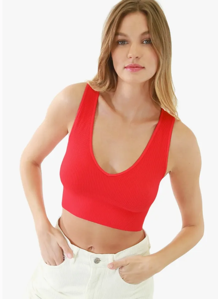 Page Plunge Crop Top