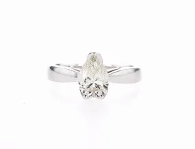 Pear Shape Solitaire Ring (1.00Ctw)