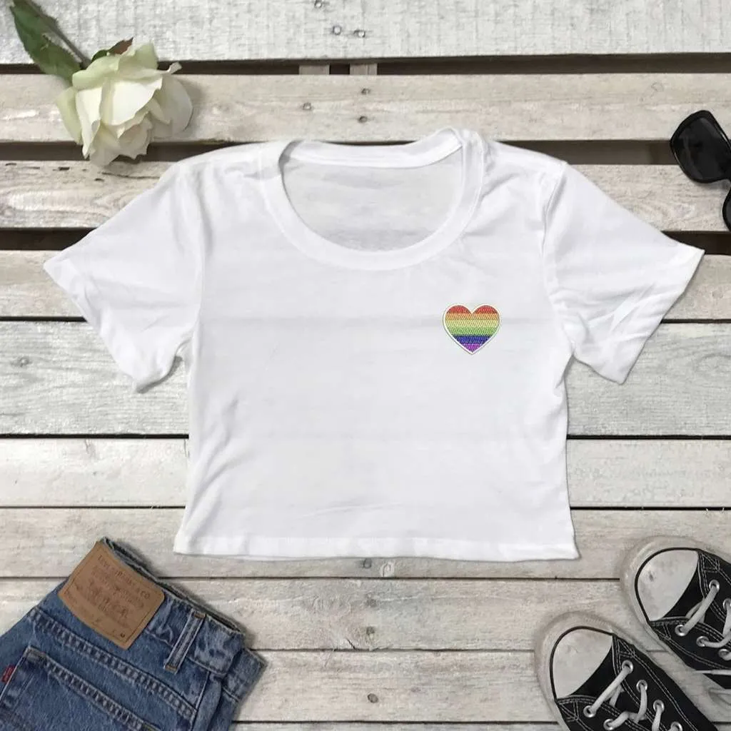 Pride Heart Crop Top