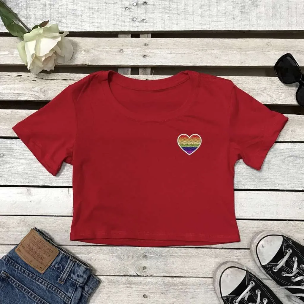 Pride Heart Crop Top