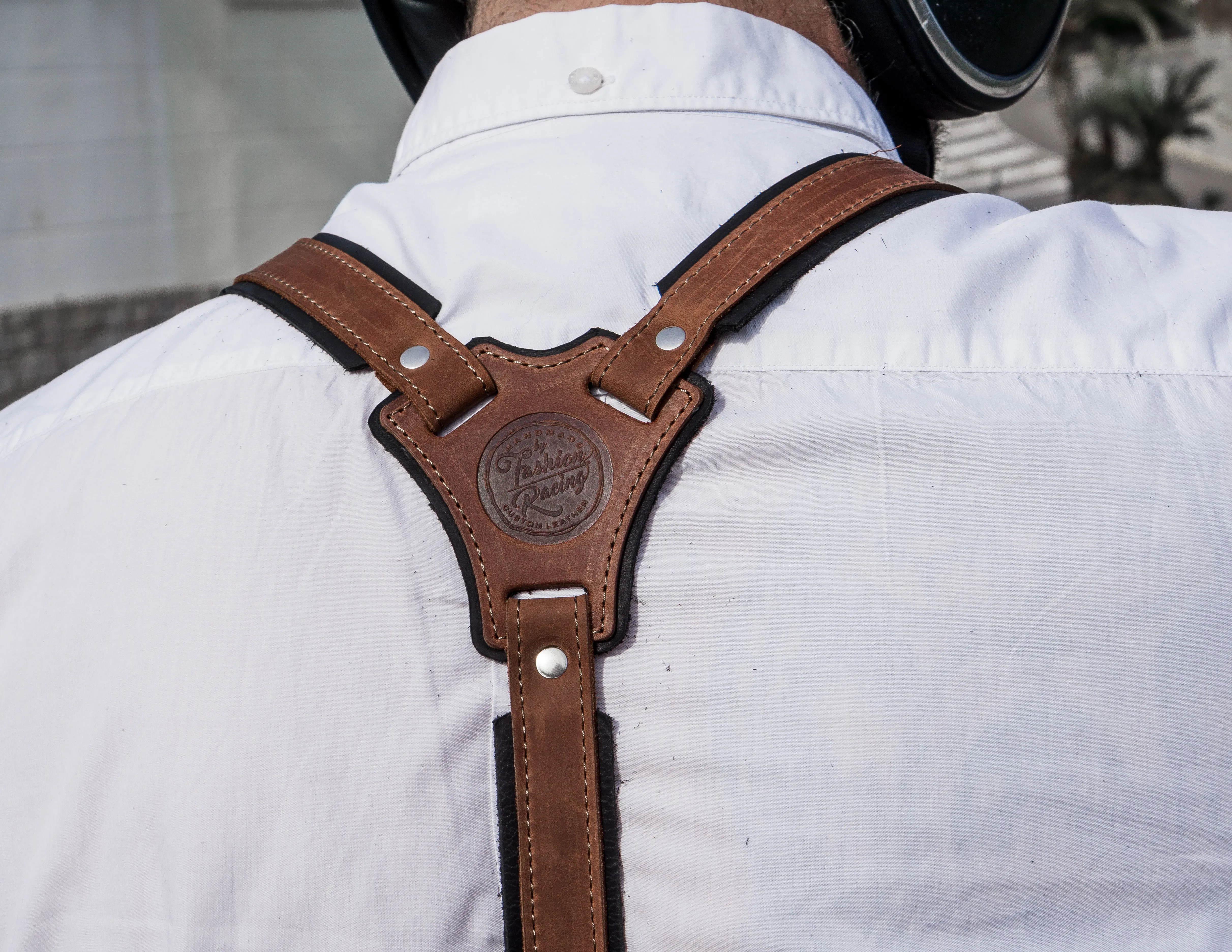 Reinforced Leather Suspenders | Gentleman Gift | Handmade | Personalized