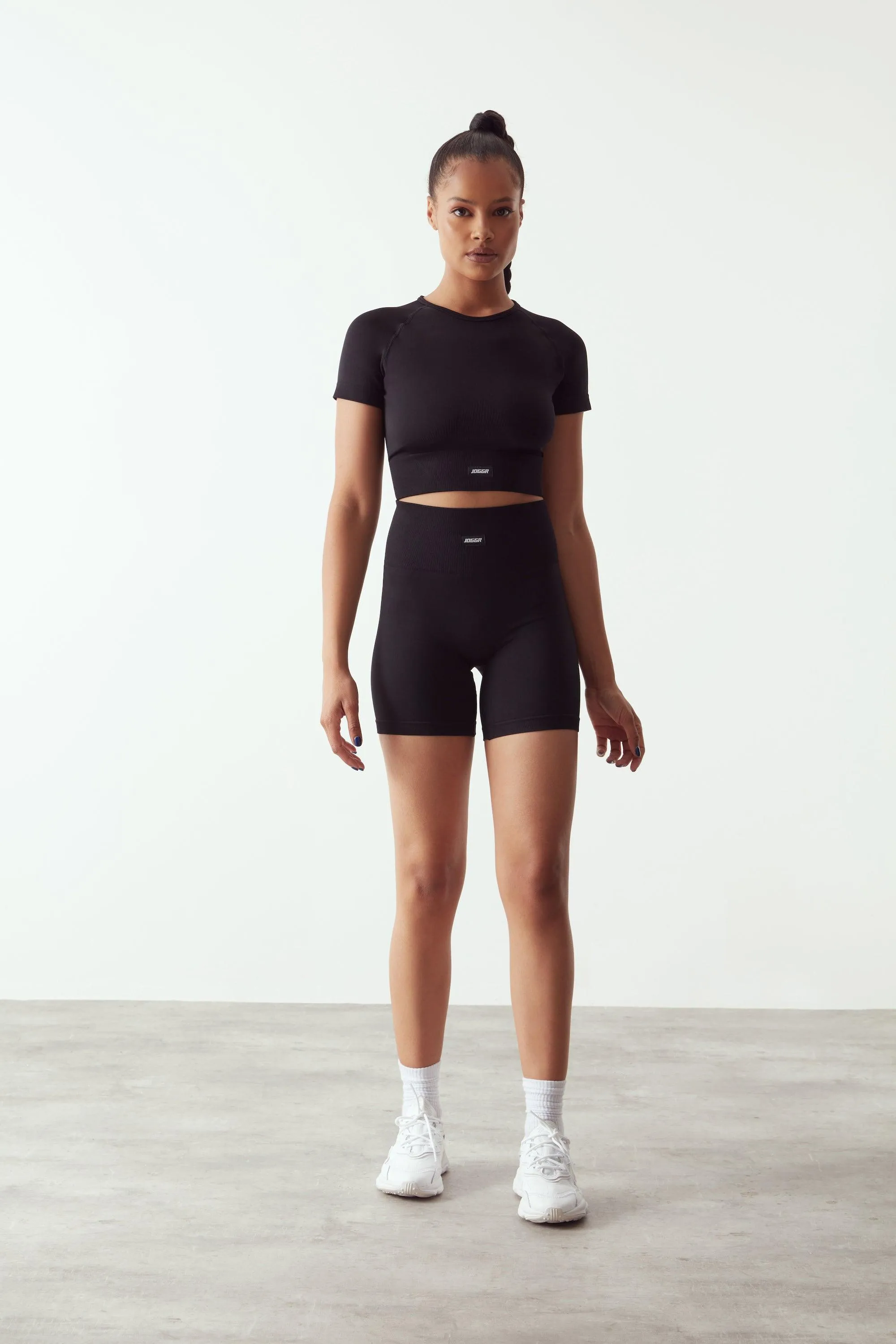 Seamless Crop Top  Black