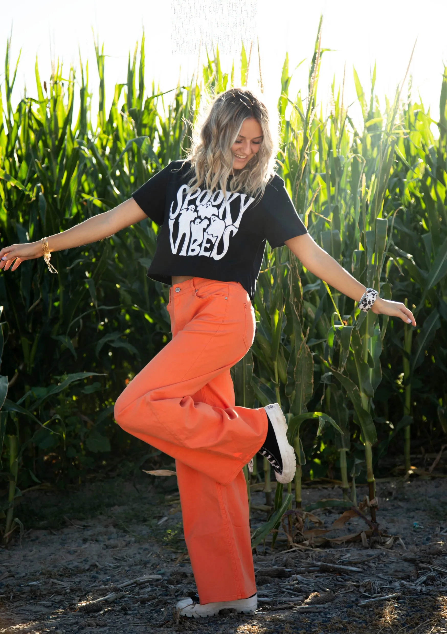 Spooky Vibes Crop Tee