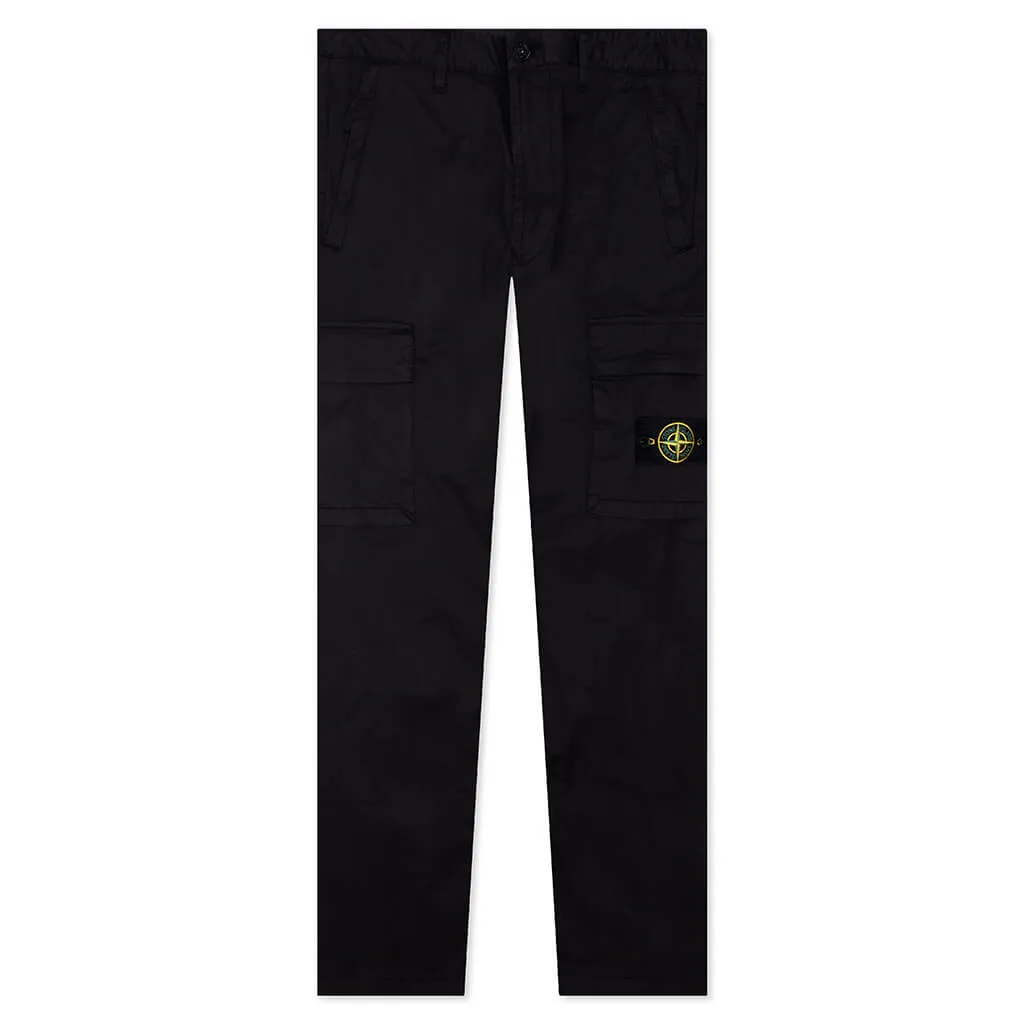 Stretch Gabardine Trousers - Black