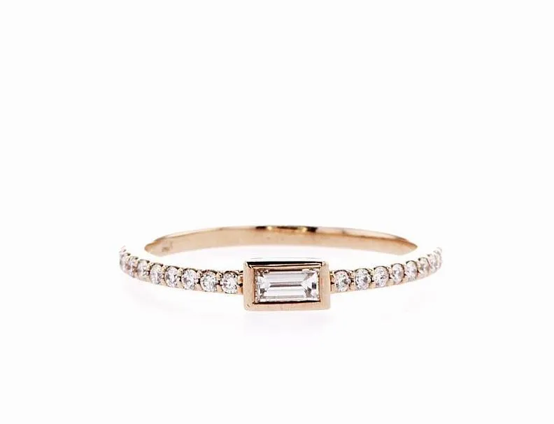 Tangy Baguette Diamond Ring (0.30Ctw)