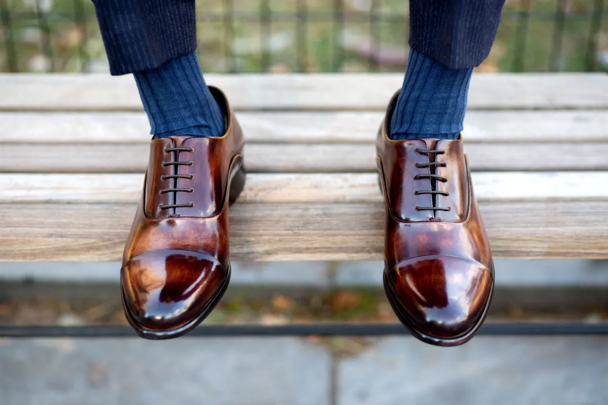 The Cagney Cap-Toe Oxford - Brown