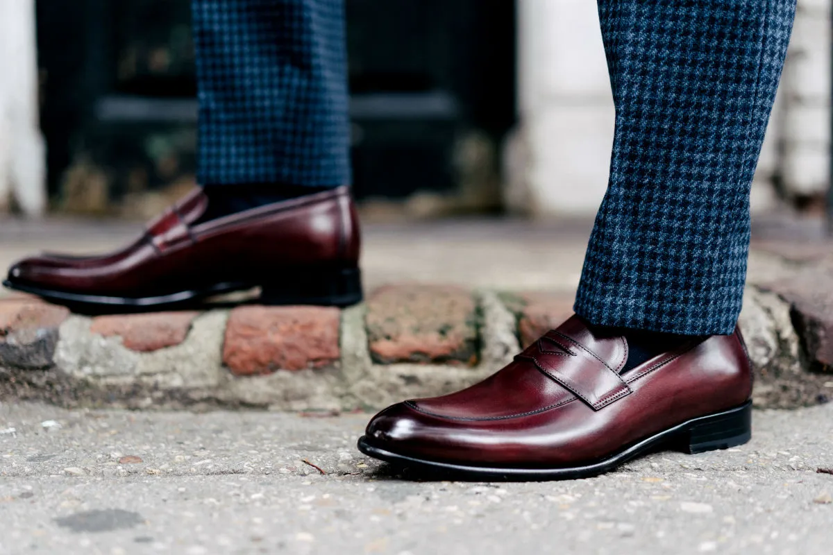 The Stewart Penny Loafer - Oxblood