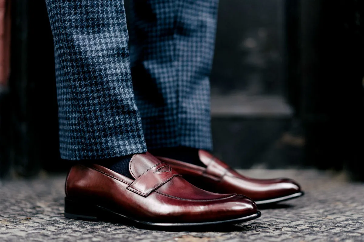 The Stewart Penny Loafer - Oxblood