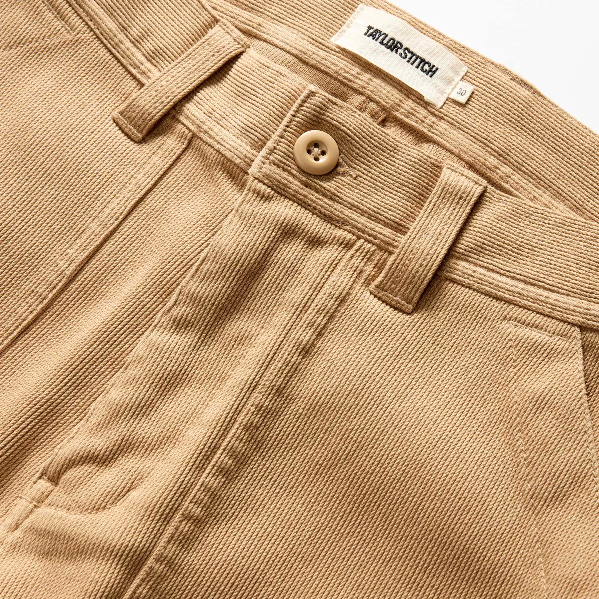 The Trail Pant in Light Khaki Bedford Cord