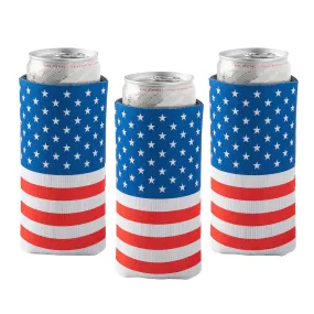 USA America Flag Slim Can Jacket (3 Pack)